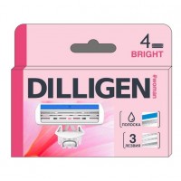 DILLIGEN Bright 3 Кассеты сменные для женского станка 4шт